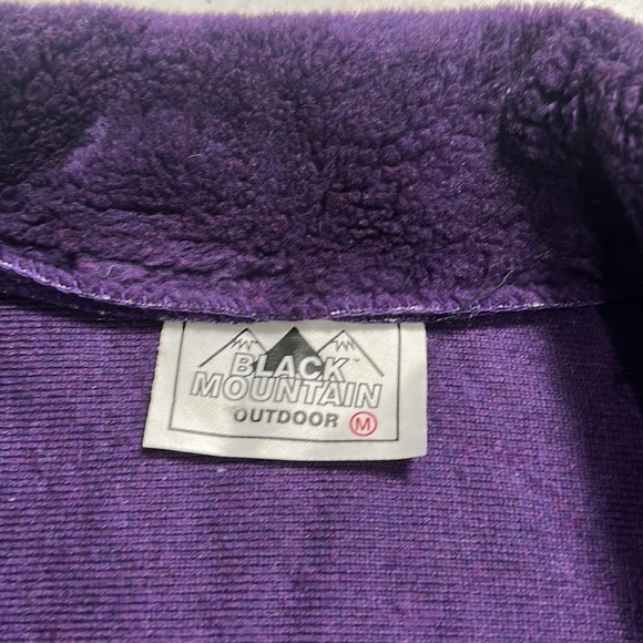 Black Mountain Outdoor Heavy Fleece Jacket Vintage‎ Purple Chic Red Hat Society - Picture 6 of 9